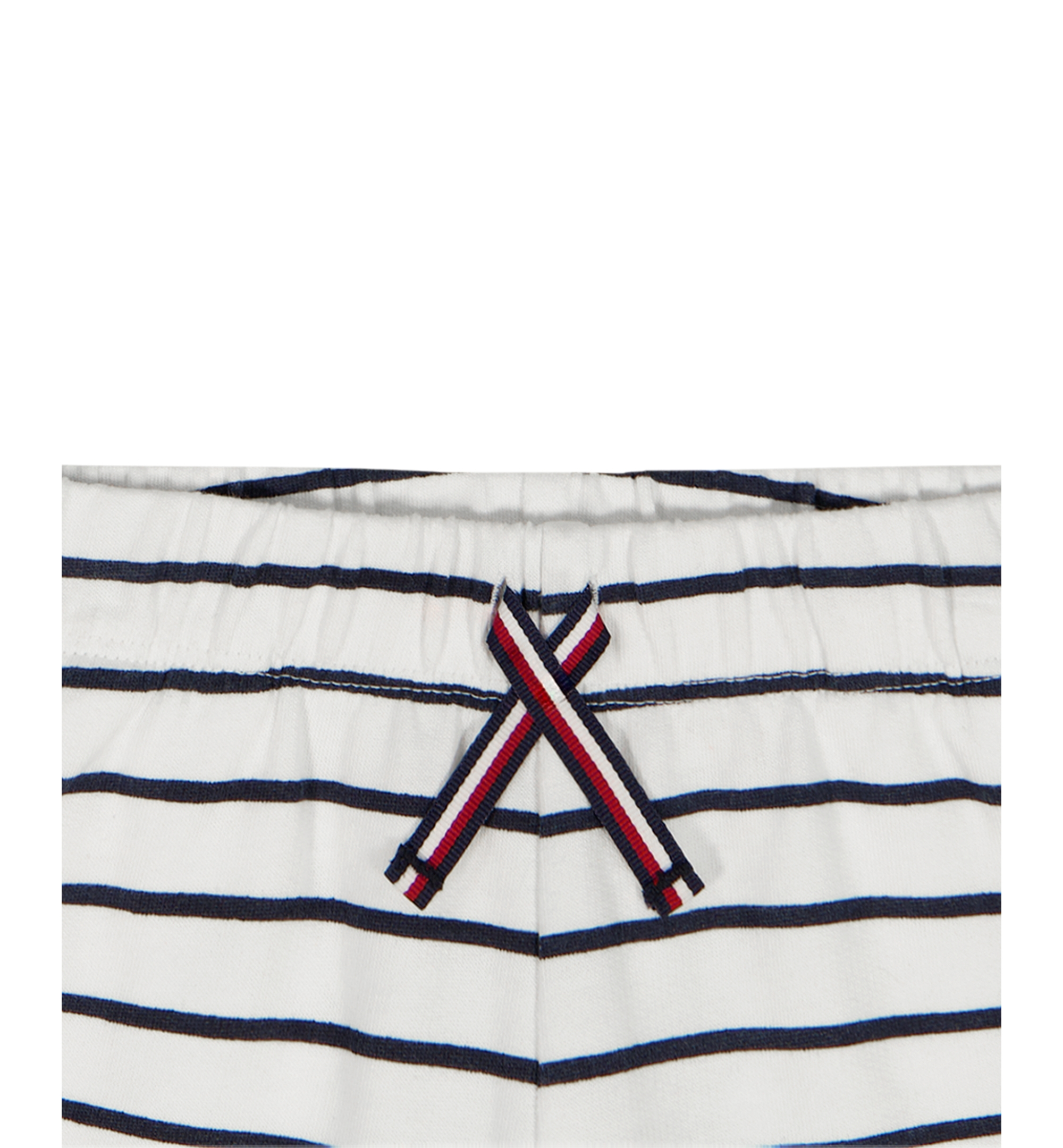 Tommy Hilfiger Baby Boys' Striped French Terry T-Shirt and Shorts, 2-Piece Set - White