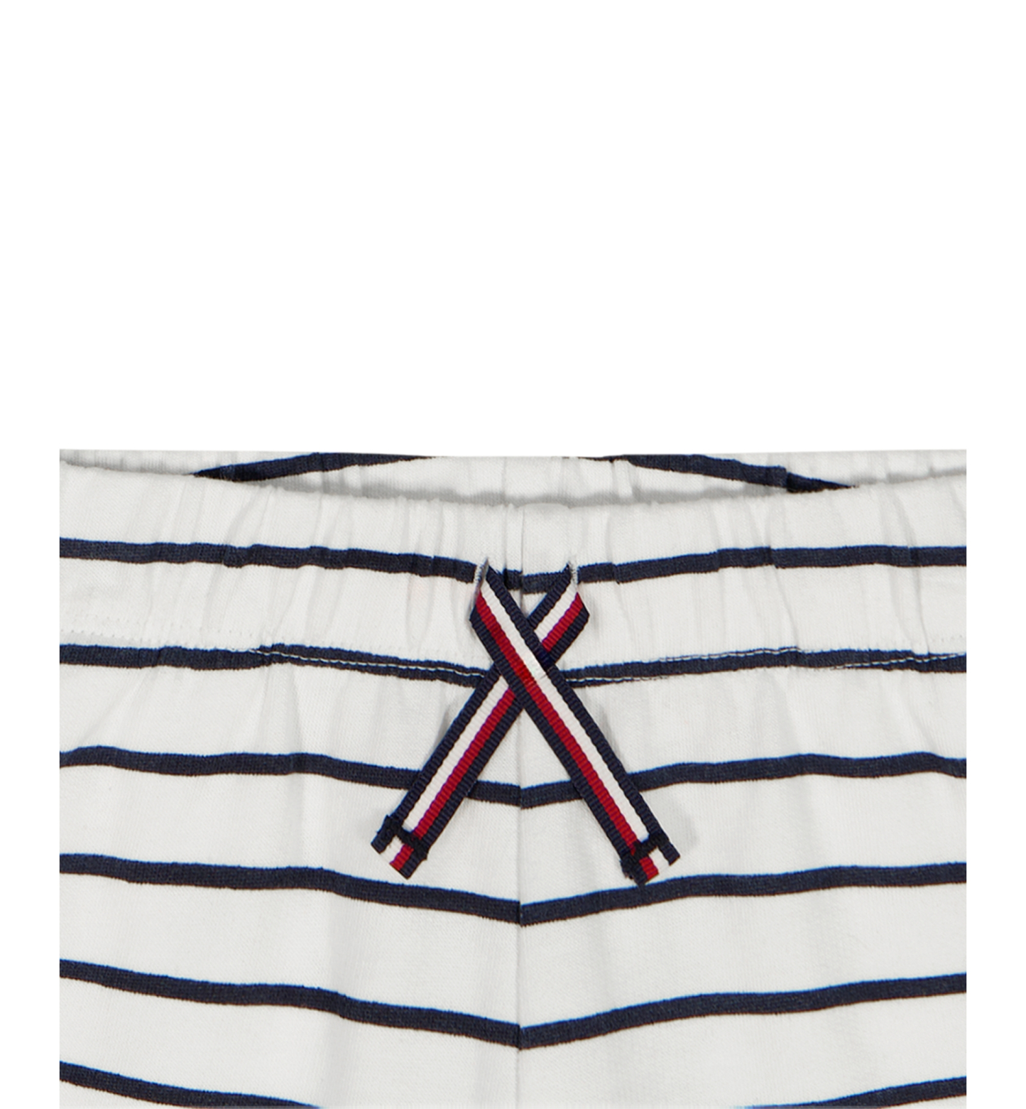 Tommy Hilfiger Baby Boys' Striped French Terry T-Shirt and Shorts, 2-Piece Set - White