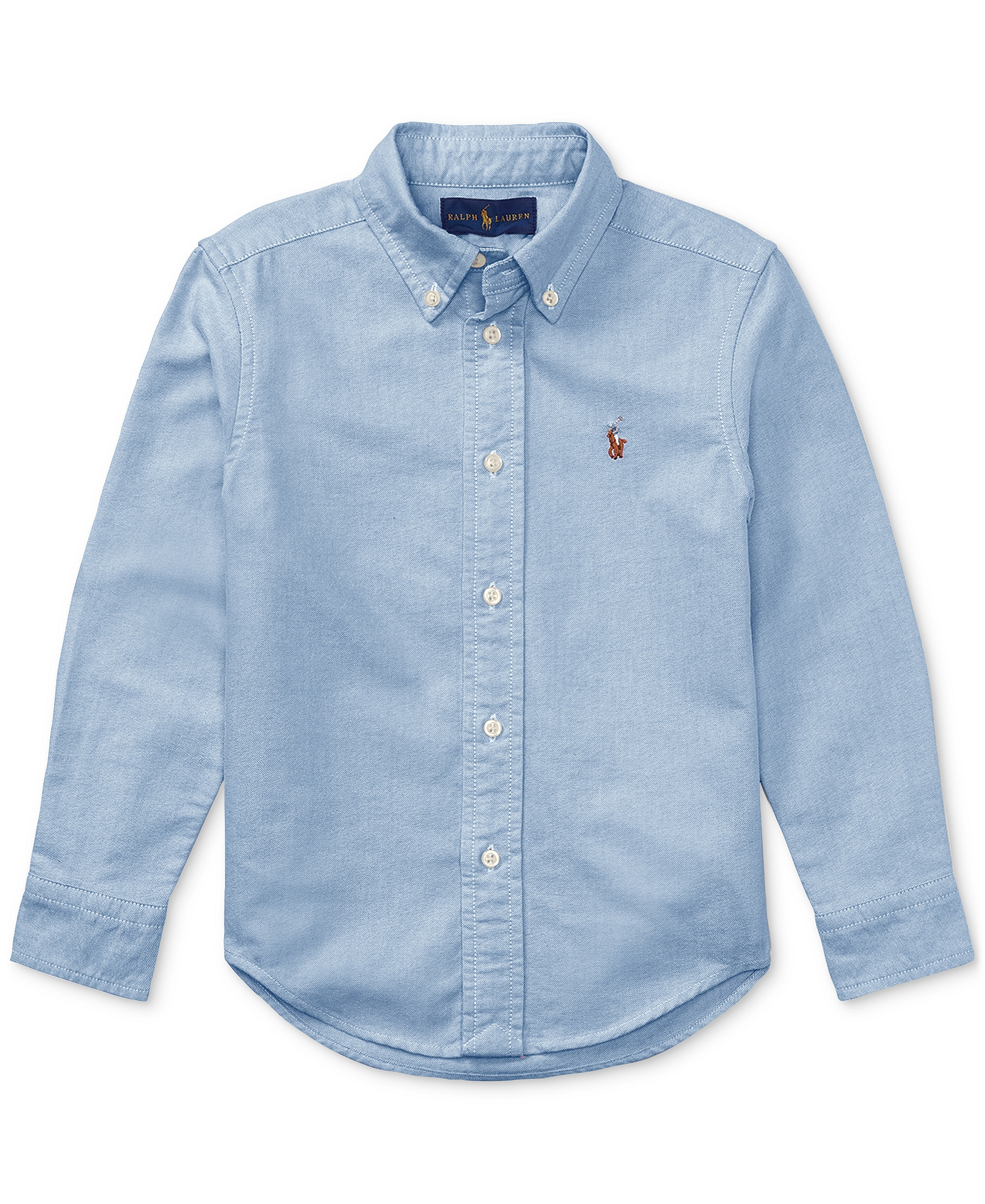 Polo Ralph Lauren Boys' 2T-7 Cotton Oxford Shirt - Lt Blue