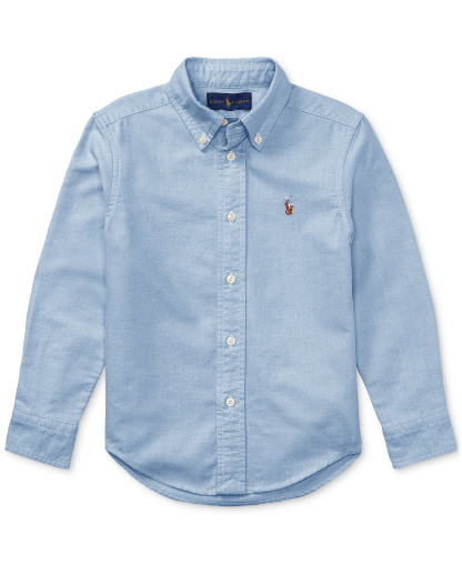 Polo Ralph Lauren Boys' 2T-7 Cotton Oxford Shirt - Lt Blue