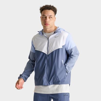 Men's Nike Impossibly Light Windrunner Running Jacket - White/Diffused Blue