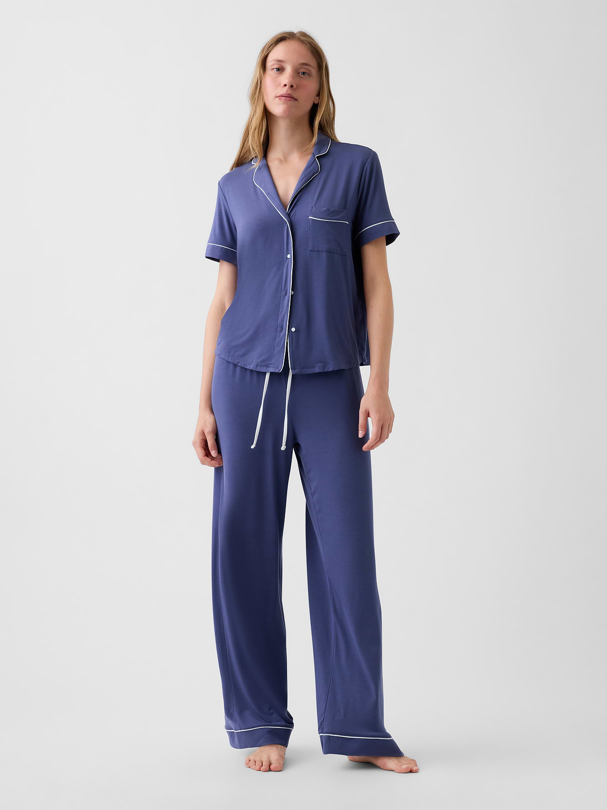 SoftMade Modal PJ Pants - Sargassus blue