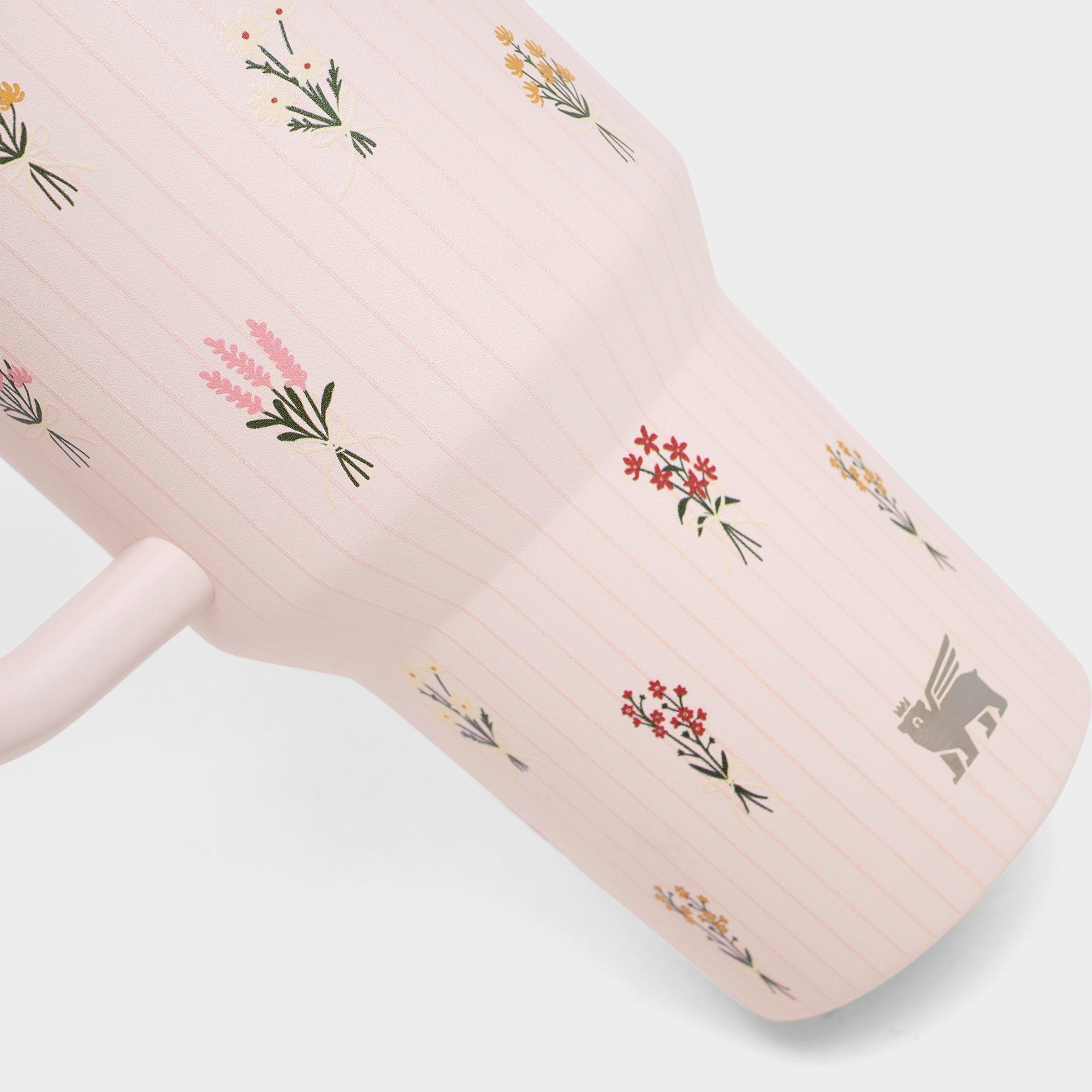 Stanley Quencher ProTour Flip Straw Tumbler (40 oz) - Rose Quartz Bouquet