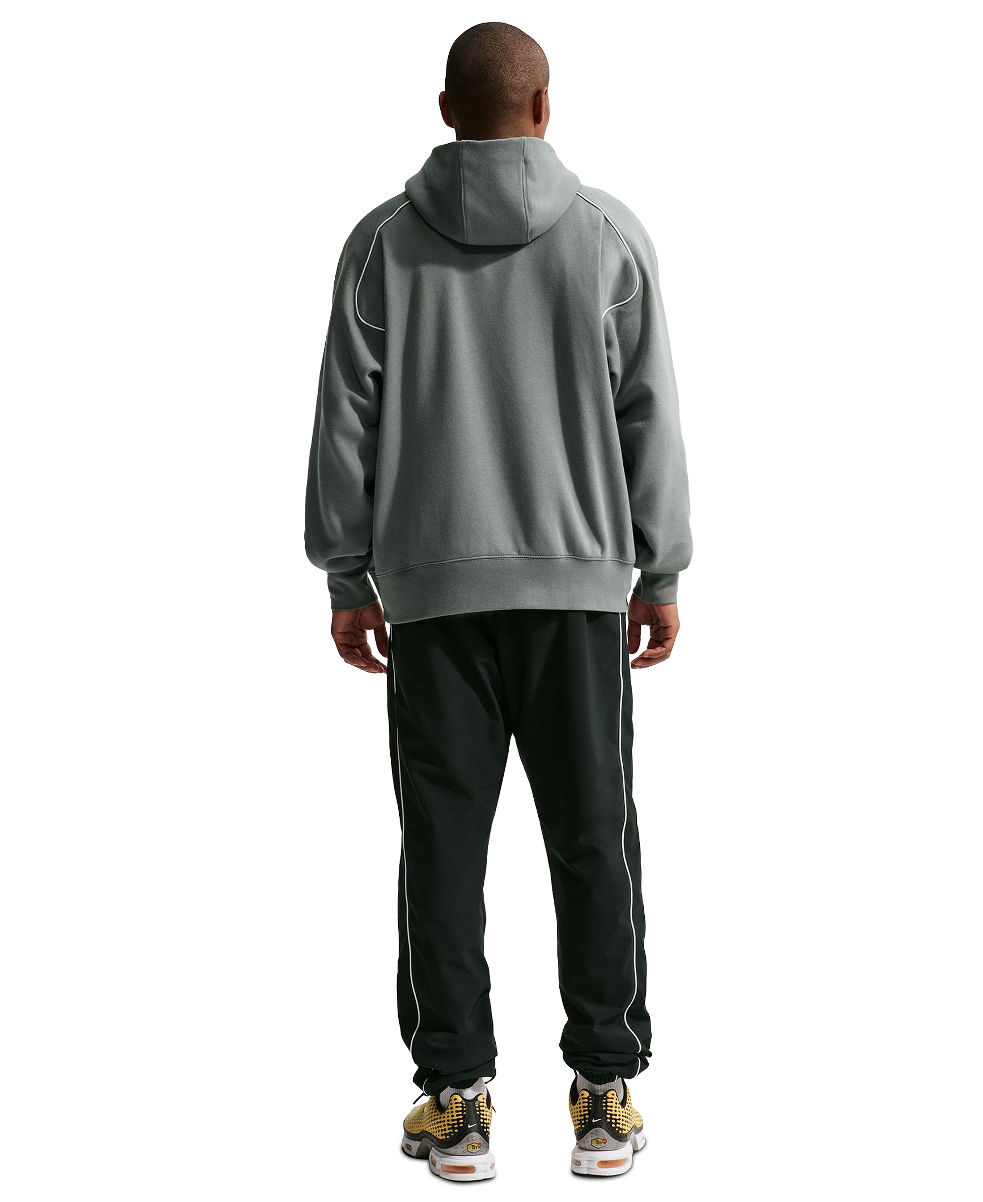 Nike Men's Air Fleece Pullover Hoodie - Smoke Gray/White
