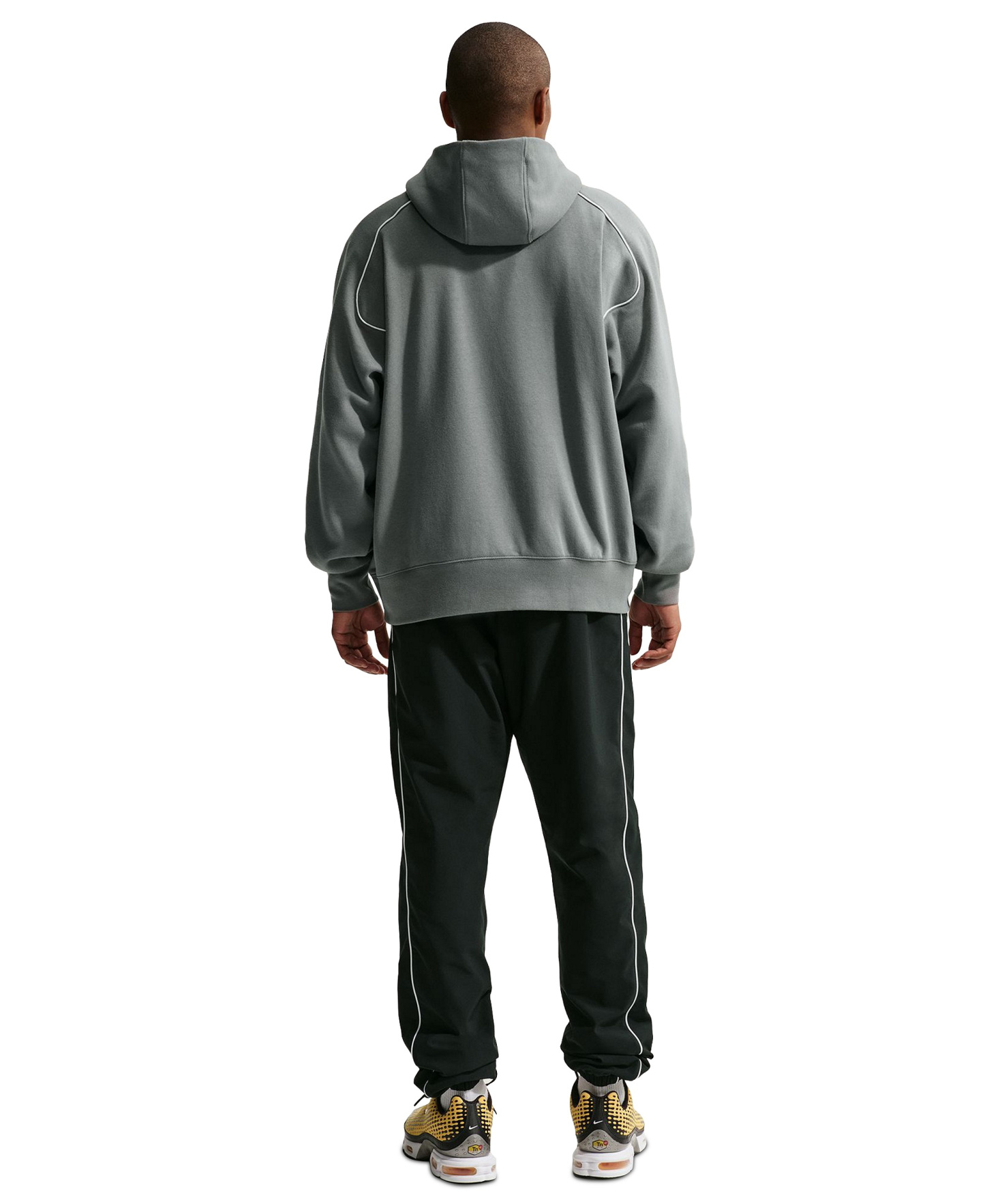Nike Men's Air Fleece Pullover Hoodie - Smoke Gray/White