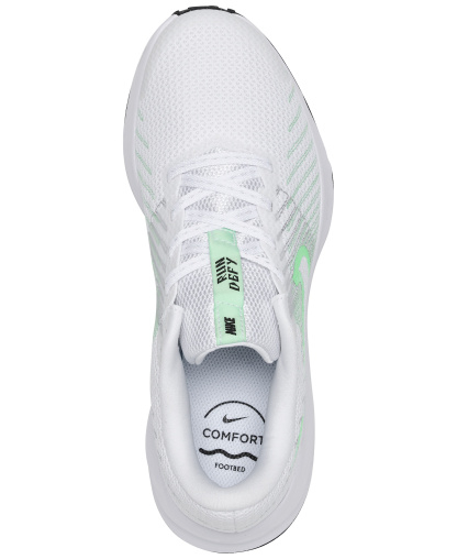 Nike Women's Run Defy Running Sneakers from Finish Line - White, Green