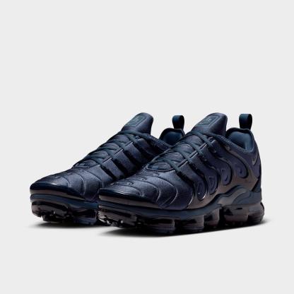 Men's Nithtke Air VaporMax Plus Running Shoes - Part 1 - Thunder Blue/Midnight Navy/Cool Grey - Both shoes facing left