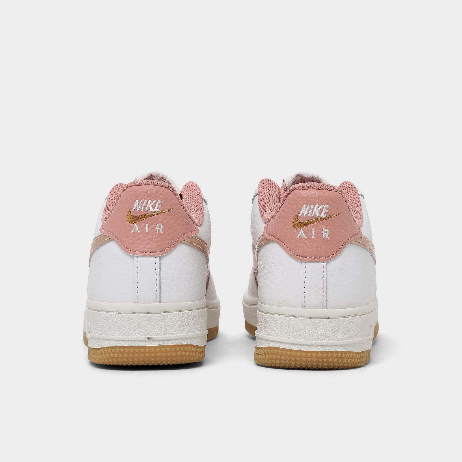 Big Kids' Nike Air Force 1 Low Casual Shoes - Rust Pink/Metallic Red Bronze/Summit White