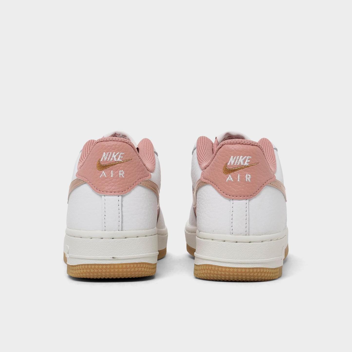 Big Kids' Nike Air Force 1 Low Casual Shoes - Rust Pink/Metallic Red Bronze/Summit White