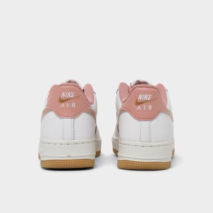 Big Kids' Nike Air Force 1 Low Casual Shoes - Rust Pink/Metallic Red Bronze/Summit White