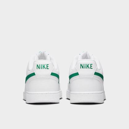 Men's Nithtke Court Vision Low Next Nature Casual Shoes - White/White/Malachite - Back view