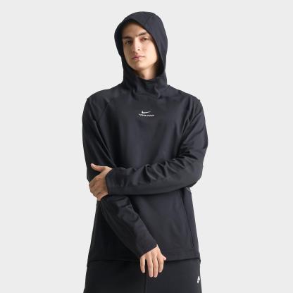 Men's Nithtke Pro Dri-FIT Mid-Layer Pullover Training Hoodie - Black/White
