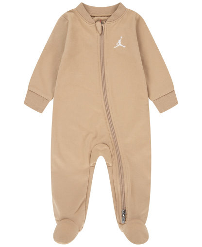 Jordan Baby Boy and Girl Jump Man Footed Coverall - Hemp