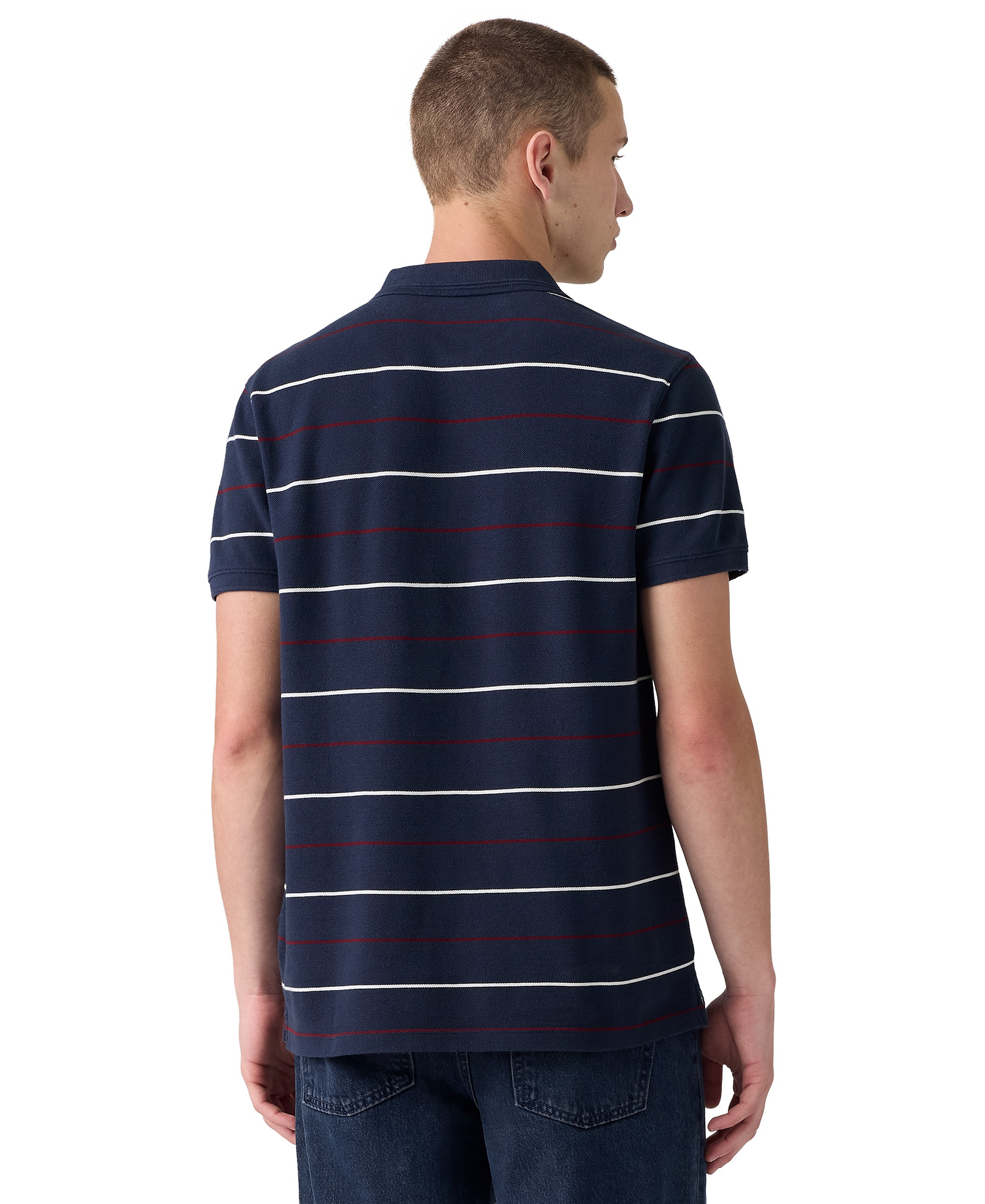 Levi's Premium Men's Original Classic Polo Shirt - Stripe Navy