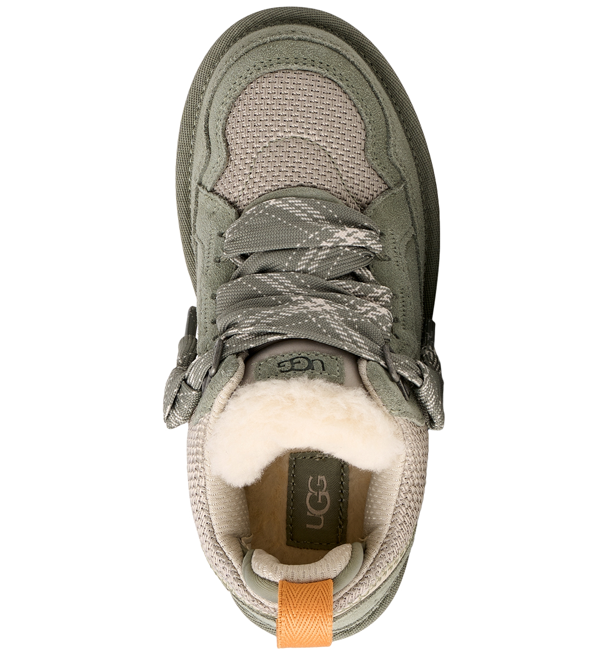 UGG® Kids' Lowmel Lace-Up Cozy Sneakers - Shaded Clover