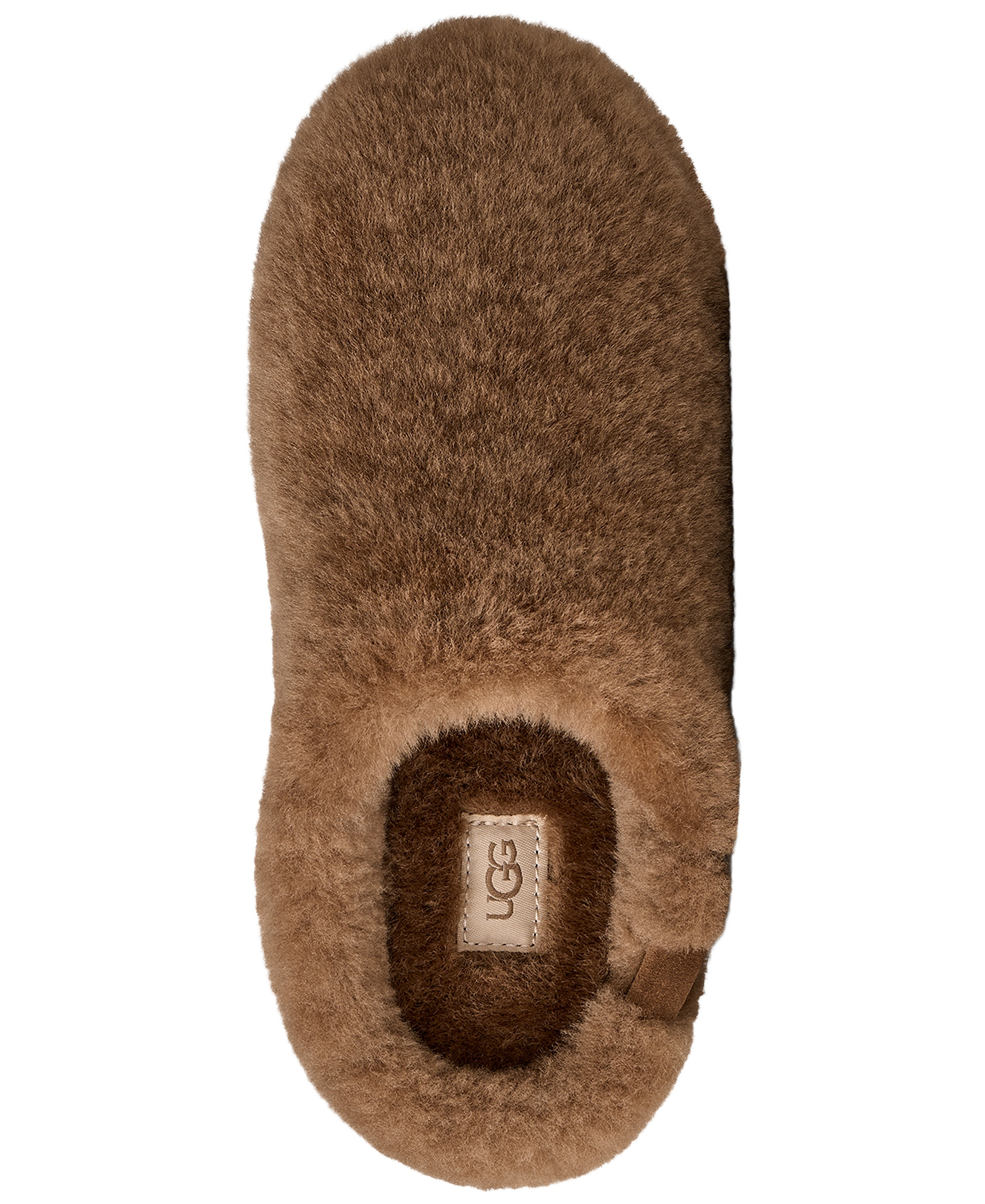 UGG® Women's Elea Fluffed Slip-On Slippers - Light Bronze
