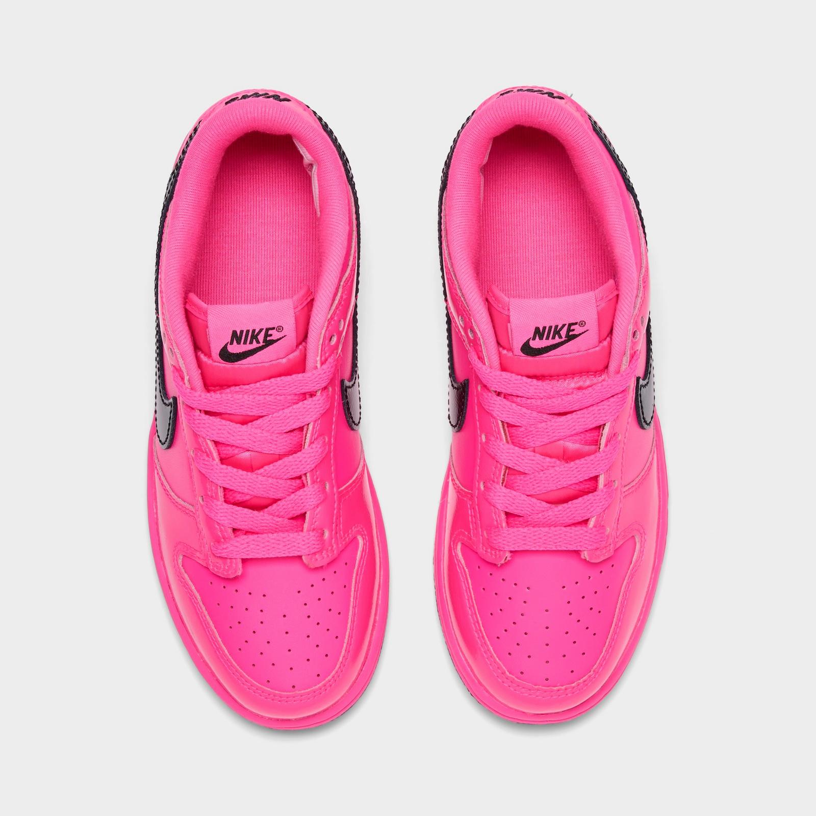 Little Kids' Nike Dunk Low Casual Shoes - Pink Blast/Pink Blast/Black