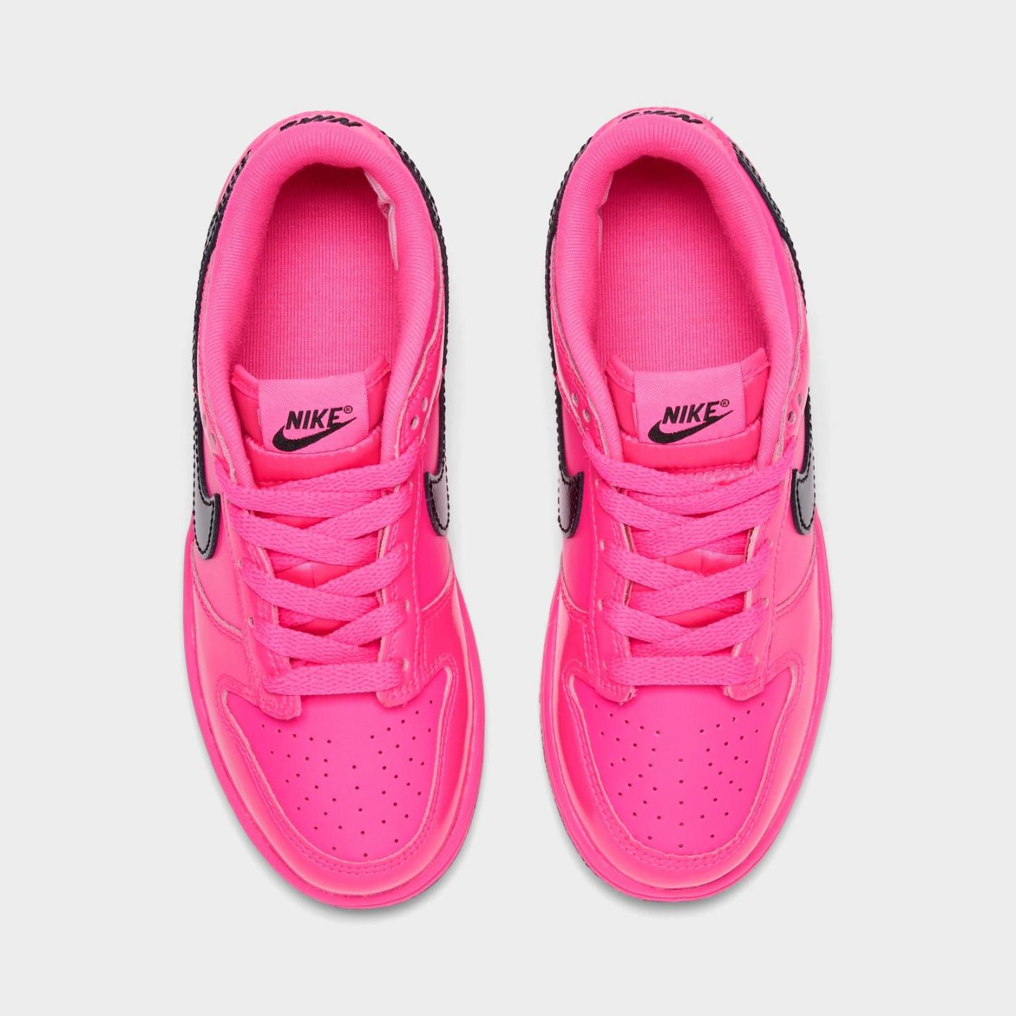 Little Kids' Nike Dunk Low Casual Shoes - Pink Blast/Pink Blast/Black