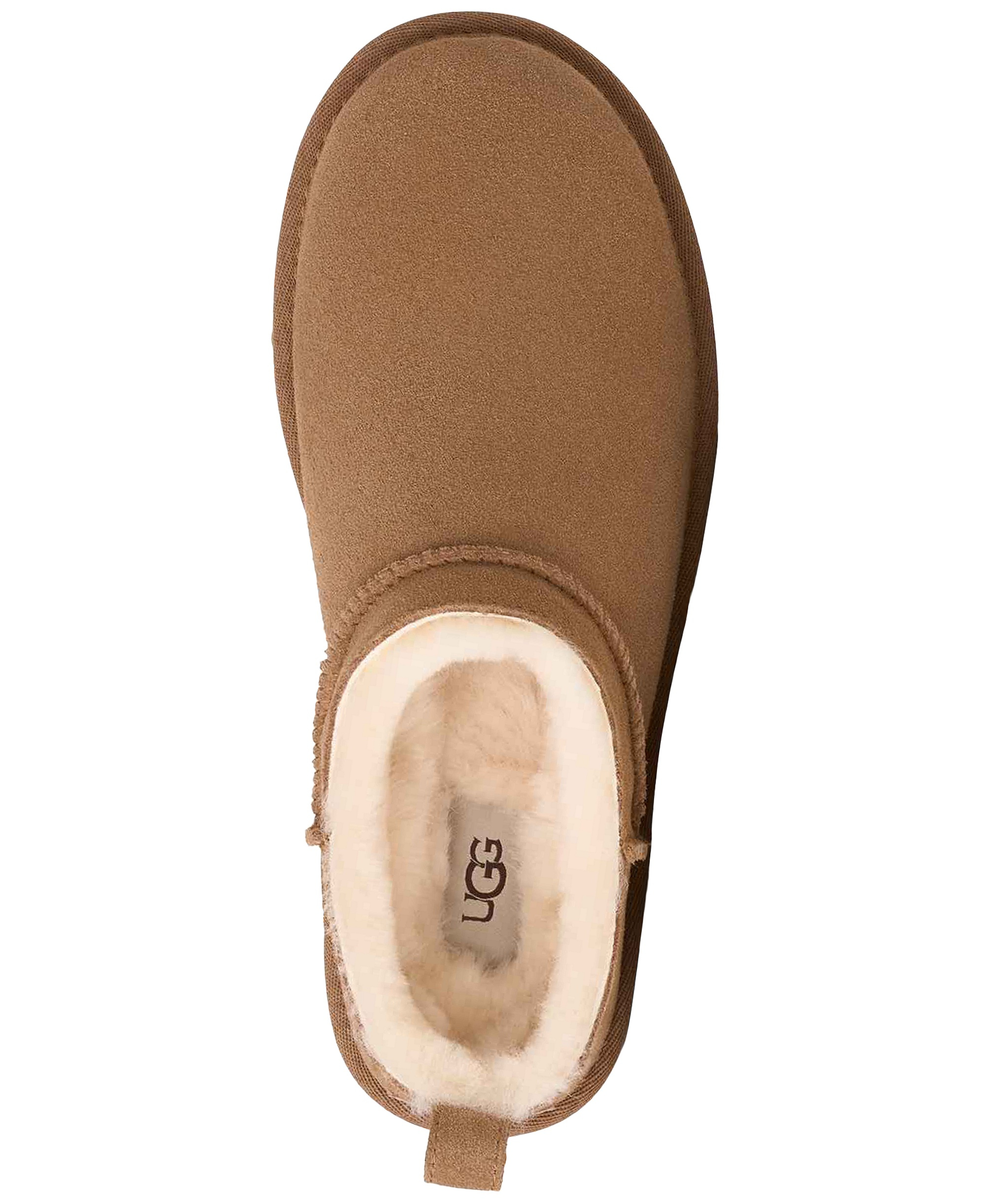 UGG® Kids' Classic Micro Slip-On Booties - Chestnut