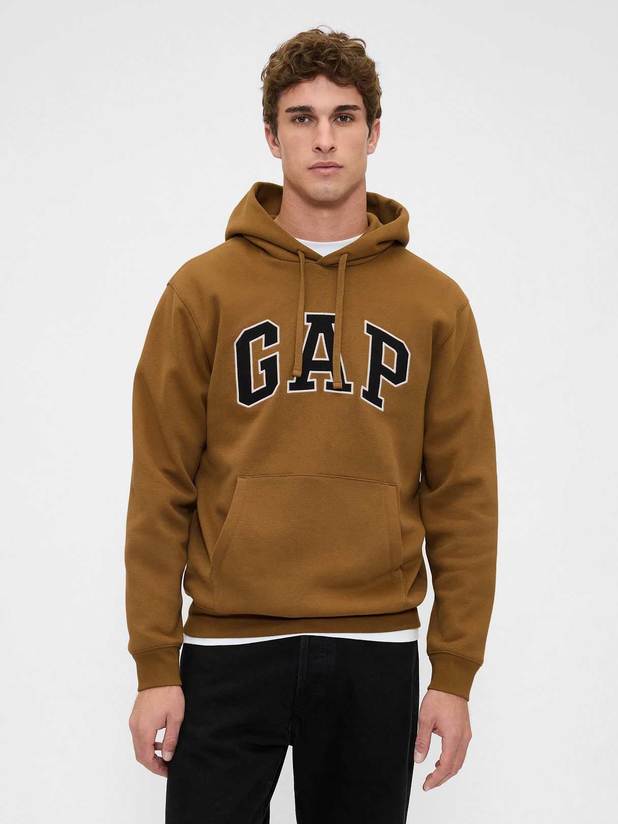 Adult VintageSoft Arch Logo Hoodie - PALOMINO BROWN