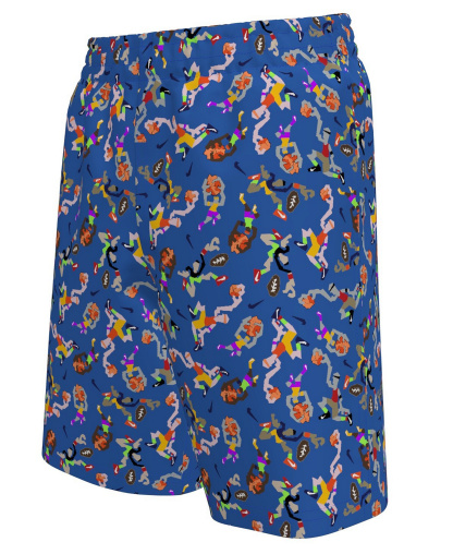 Nike Boys' 8-20 Sports Guy Novelty Print Swim Trunks - Blue Crystal