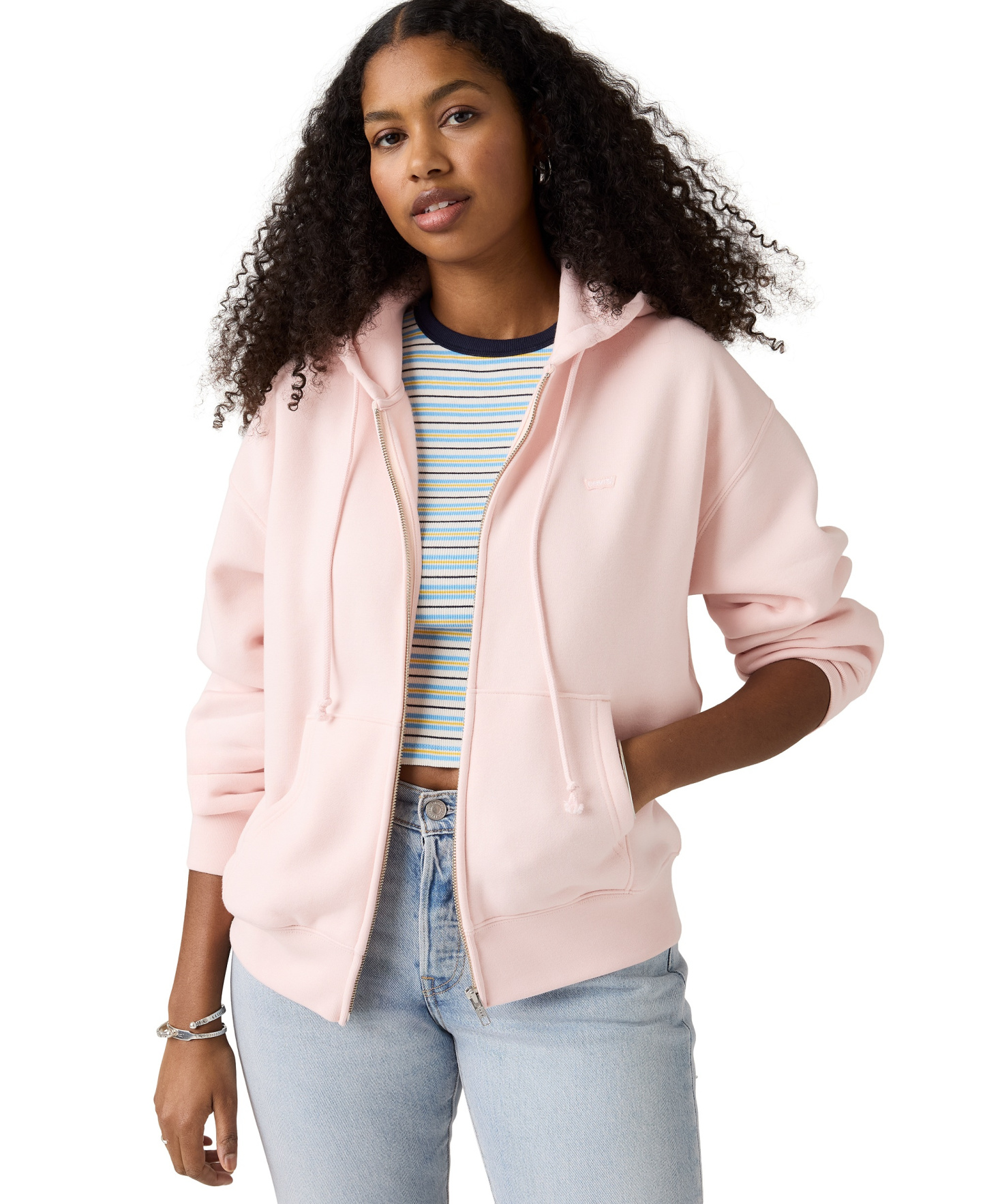 Levi's Women's Graphic Everyday Zip-Up Hoodie - Crystal Pink
