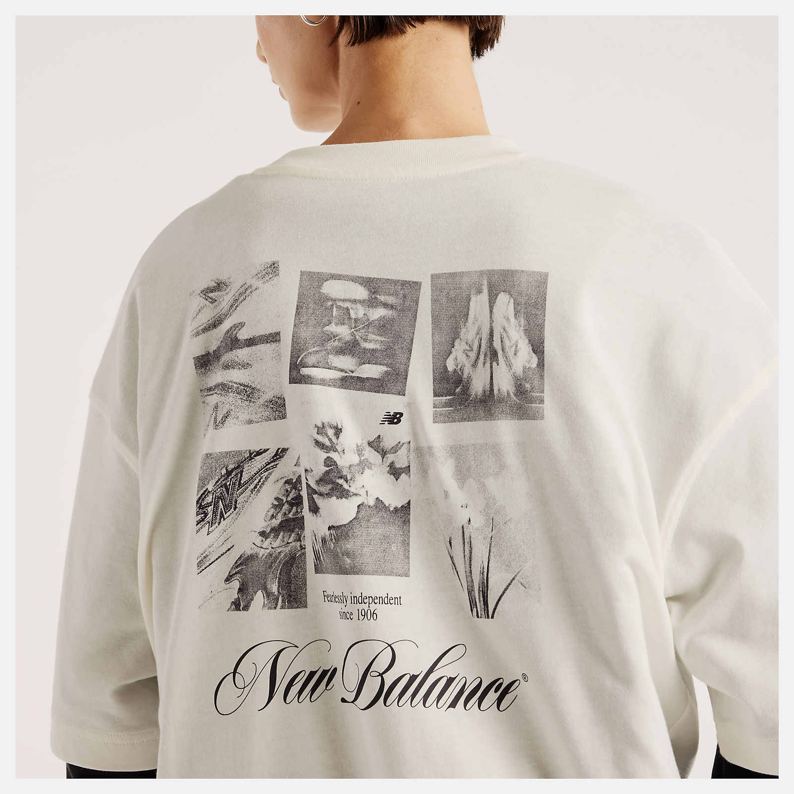 New Balance Pressed Flowers Memories Oversized T-Shirt, WT6289QPSST