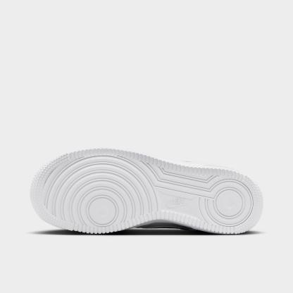 Big Kids' Nithtke Air Force 1 Low Casual Shoes - White/Black/Multicolor - Bottom view