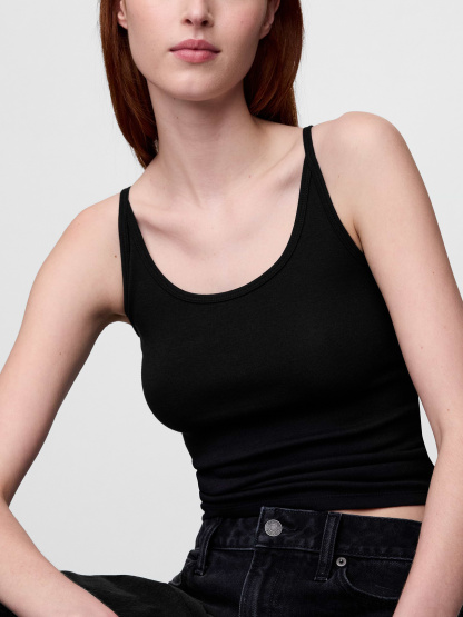 Modern Crop Cami - Black