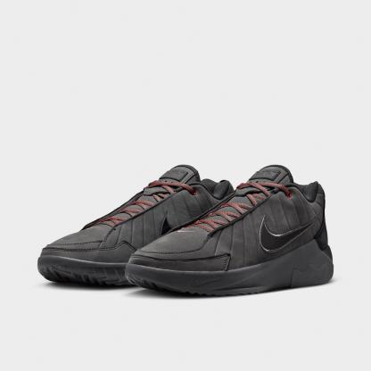 Men's Nithtke LeBron Witness 9 Basketball Shoes - Anthracite/Iron Grey/Desert Dust/Black - Both shoes facing left