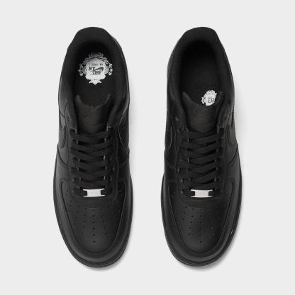 Men's Nike Air Force 1 '07 Low Casual Shoes - Black/Black