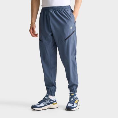 Men's New Balance Woven Zip Pocket Jogger Pants - Navy/Vintage Indigo - view 1