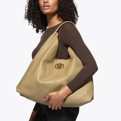 Kurt Geiger London Large Chelsea Slouch Hobo Bag - Beige - view 2
