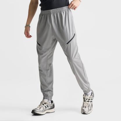 Men's New Balance Woven Zip Pocket Jogger Pants - Grey Matter - view 3