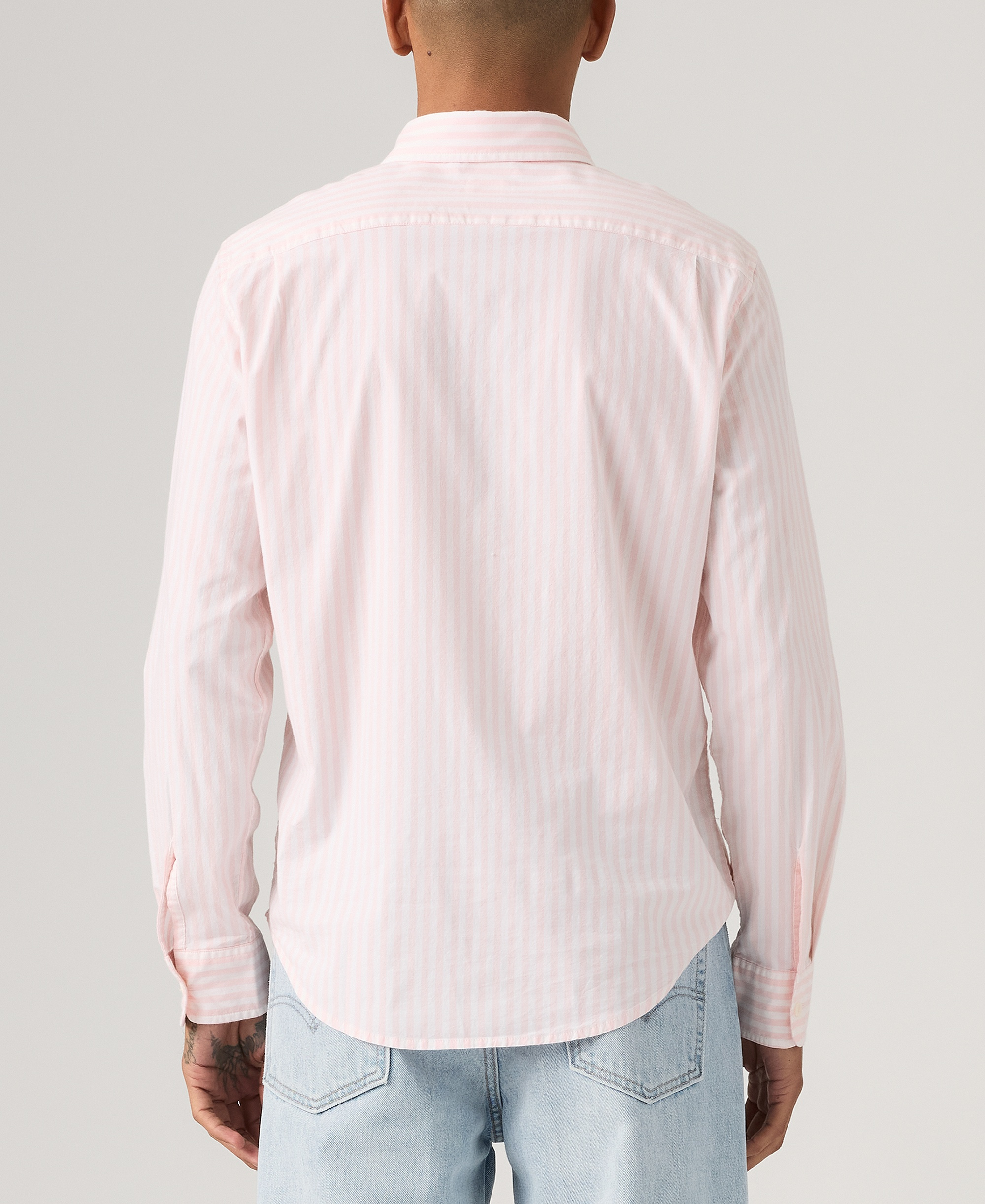 Levi's Men's Classic Pocket Regular-Fit Long-Sleeve Shirt - Light Pastel Pink