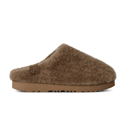 UGG® Kids Classic Fluffed Slip-On Slippers - Light Bronze