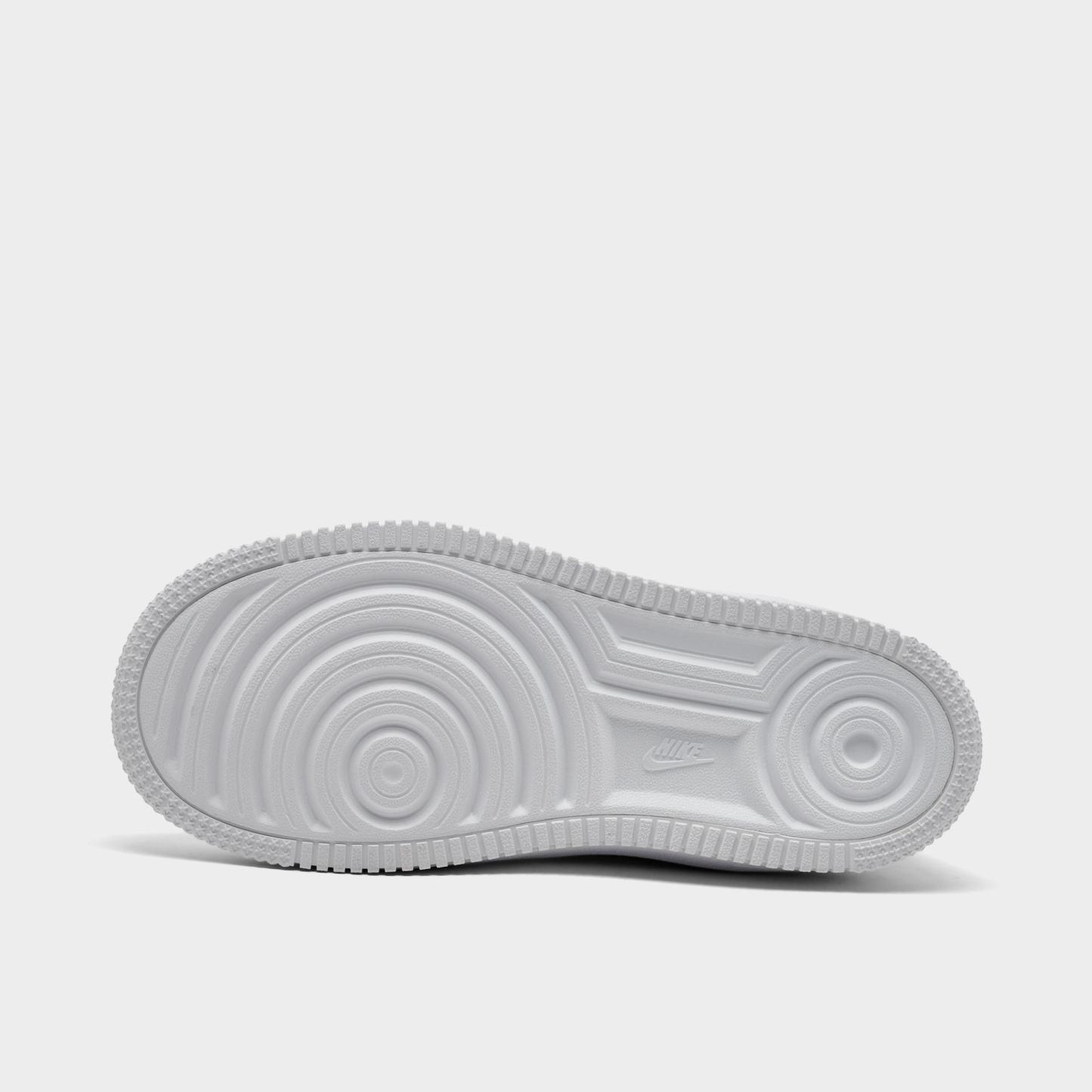 Little Kids' Nithtke Force 1 Casual Shoes - Part 1 - White/Metallic Silver - Bottom view