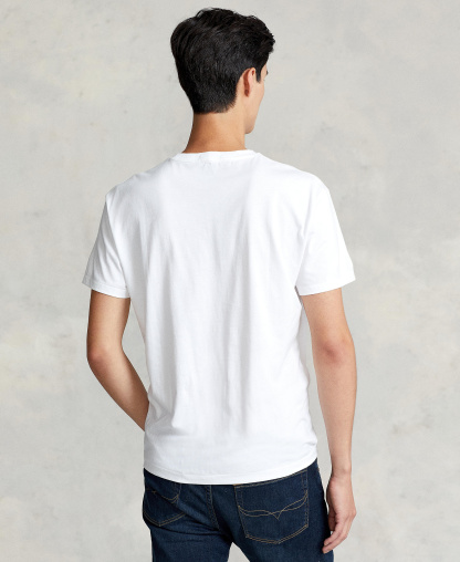 Polo Ralph Lauren Men's Embroidered Pony Classic-Fit T-Shirt - White