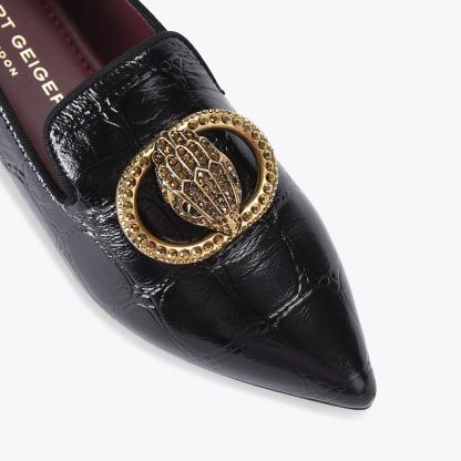Kurt Geiger London Chelsea Point Slip On Flat - Black - view 5