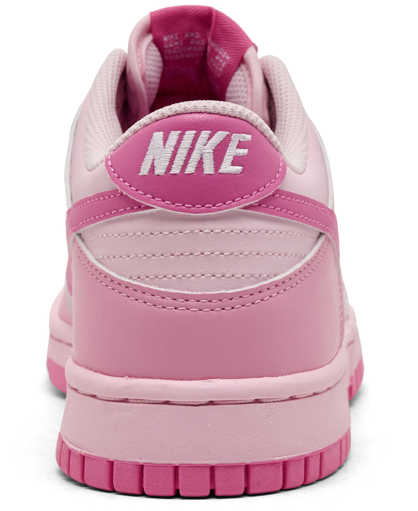Nike Big Kids' Dunk Low Lifestyle Sneakers from Finish Line - Pink, White
