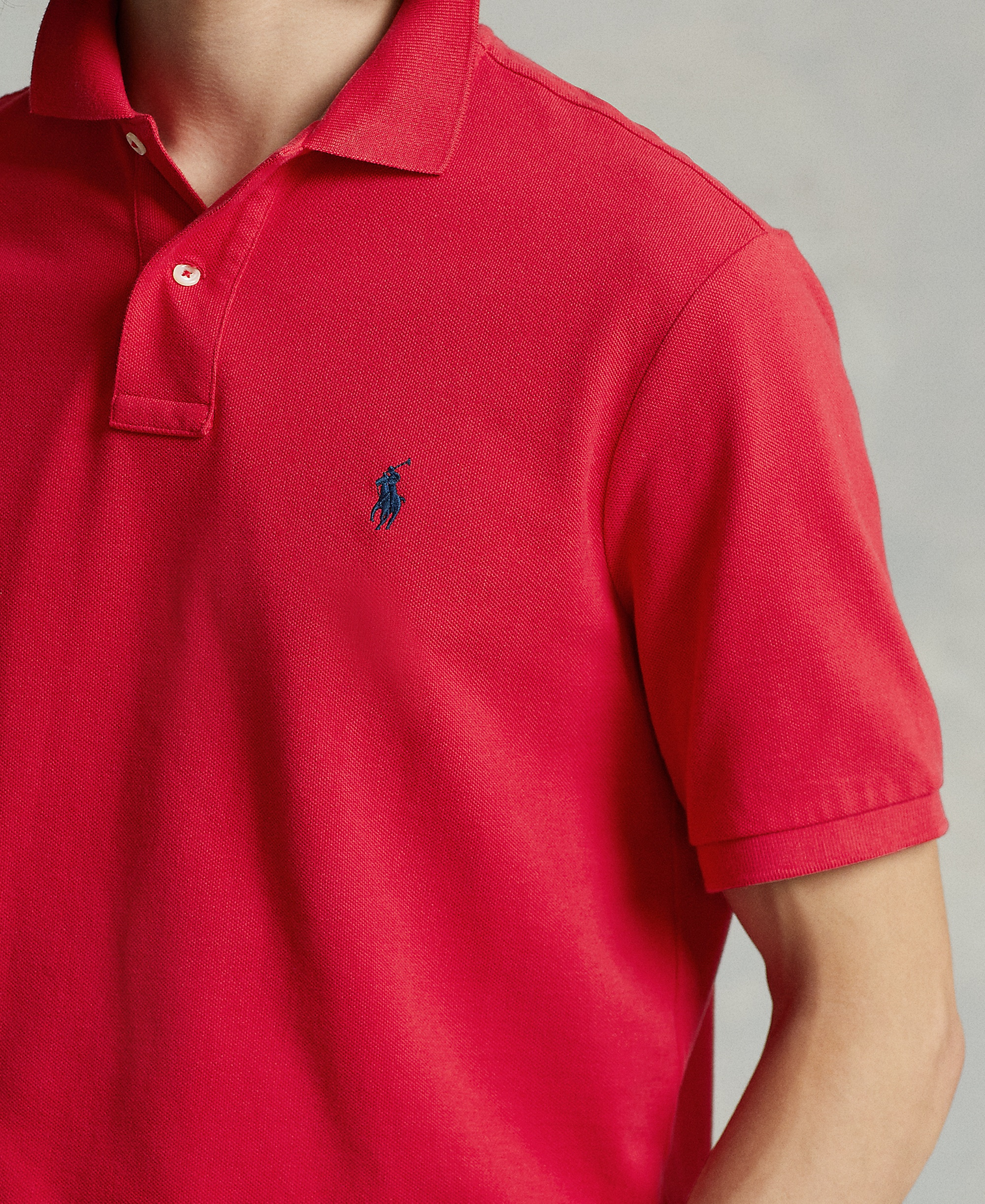 Polo Ralph Lauren Men's Classic-Fit Mesh Polo Shirt - Red