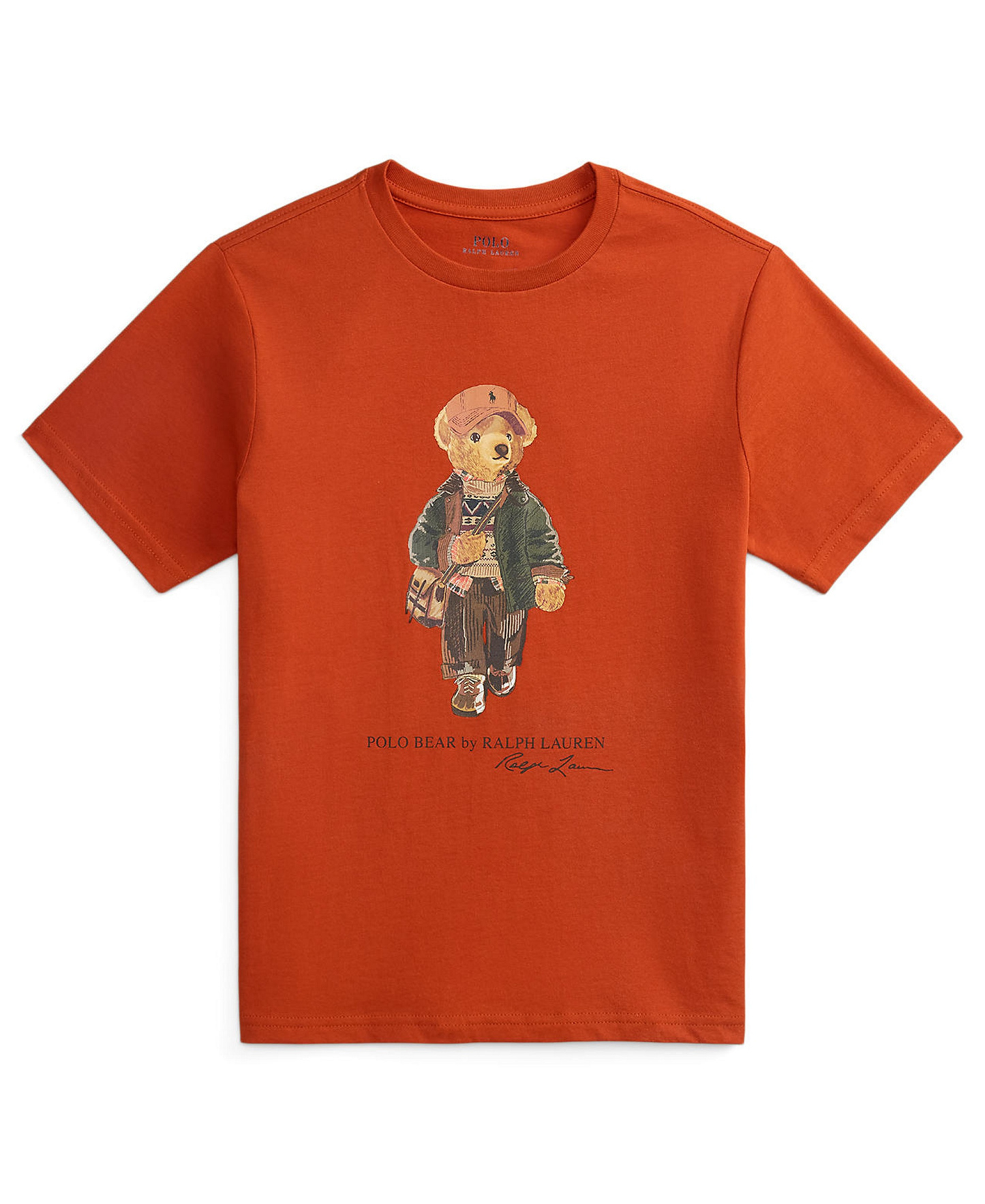 Polo Ralph Lauren Boys' 8-20 Polo Bear Cotton Jersey T-Shirt - Varsity Orange