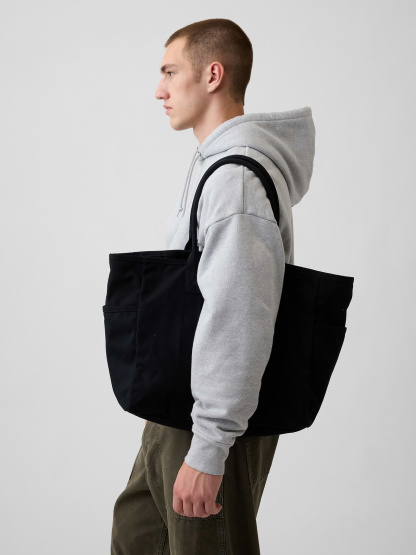 Mini Canvas Favorite Tote - Black