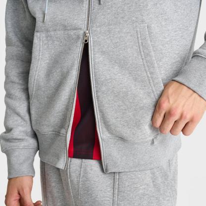 Men's Nike Sportswear Swoosh Box Full-Zip Hoodie - Dark Grey Heather