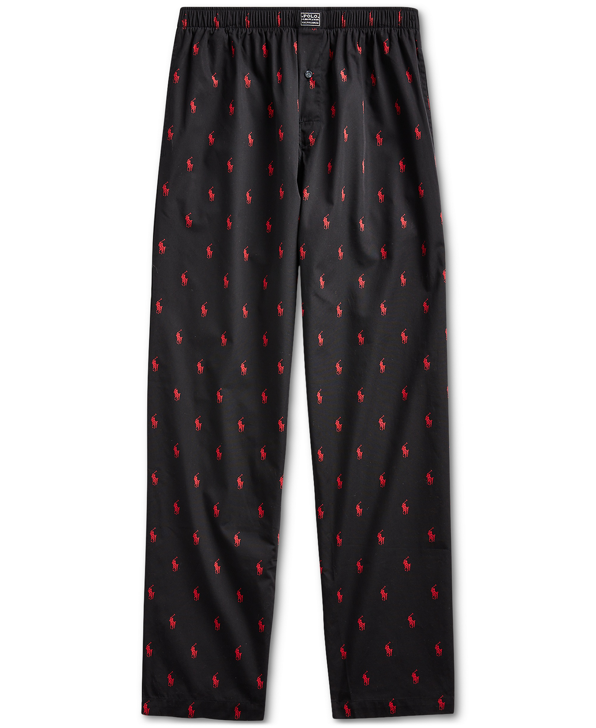 Polo Ralph Lauren Men's Polo Player Pajama Pants - Black/Red
