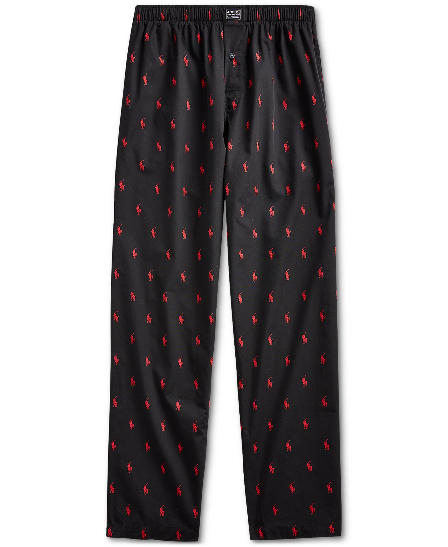 Polo Ralph Lauren Men's Polo Player Pajama Pants - Black/Red