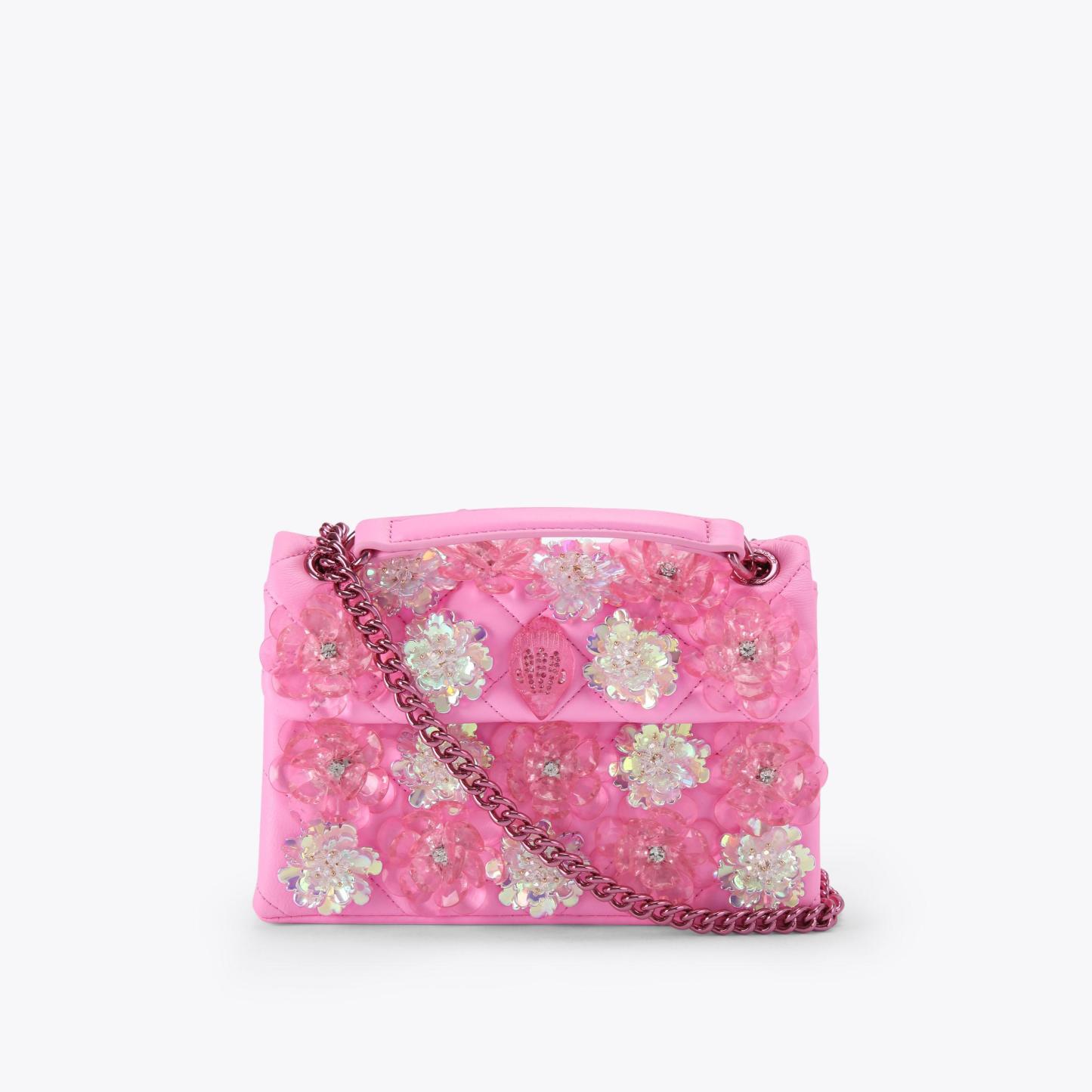 Kurt Geiger London Medium Kensington Flower Bag - Pink