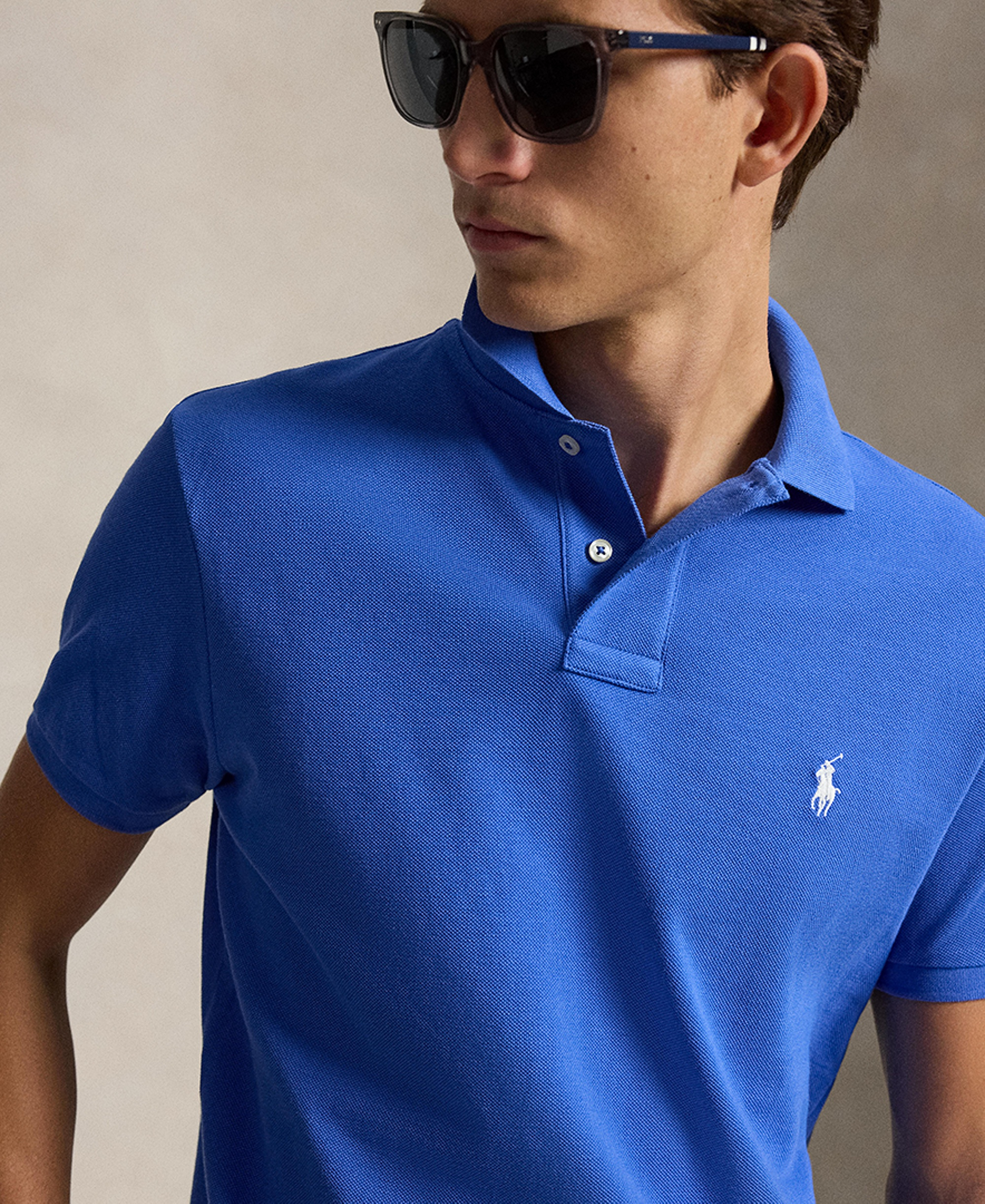 Polo Ralph Lauren Men's Classic-Fit Mesh Polo Shirt - New Iris Blue