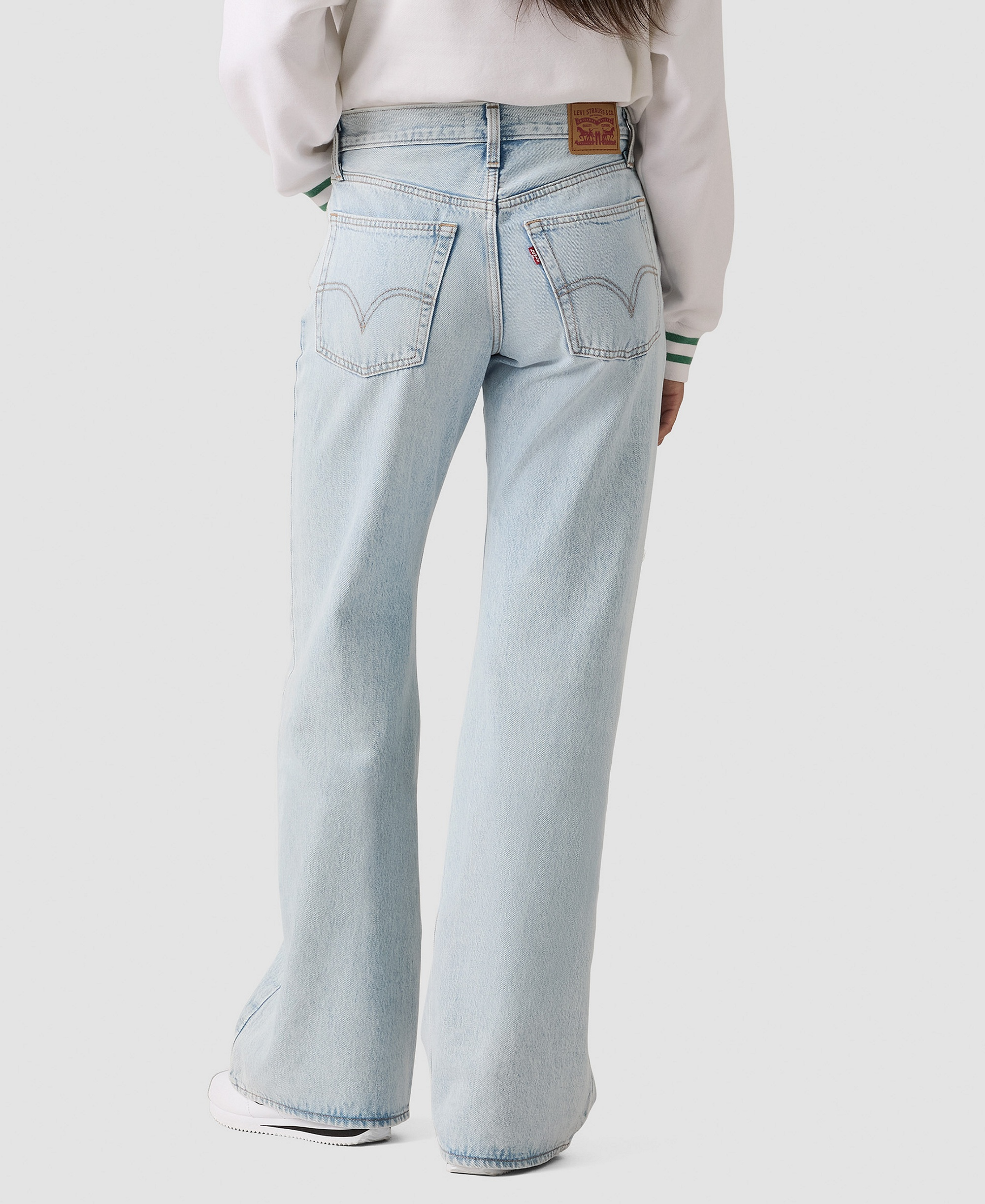 Levi's Women's Middy Loose Mid Rise Bootcut Jeans - Abraided