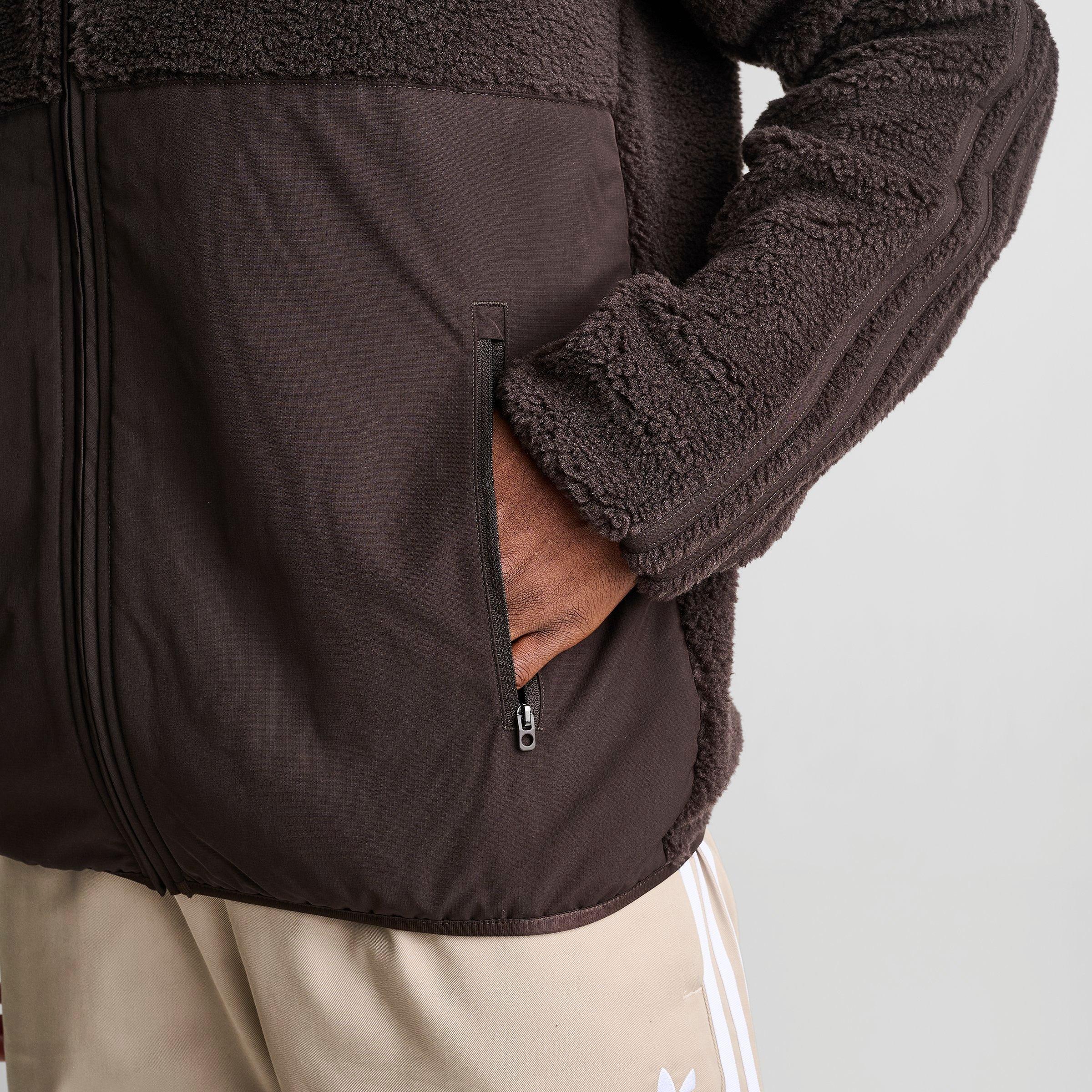 Men's adidas Originals Polar Fleece Full-Zip Jacket - Aurora Coffee
